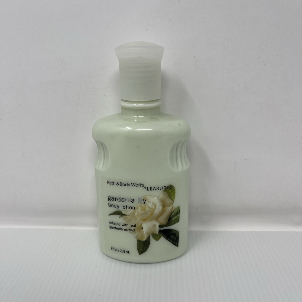Bath & Body Works GARDENIA LILY Pleasures Body Lotion 8 oz‎ - Full, See Notes